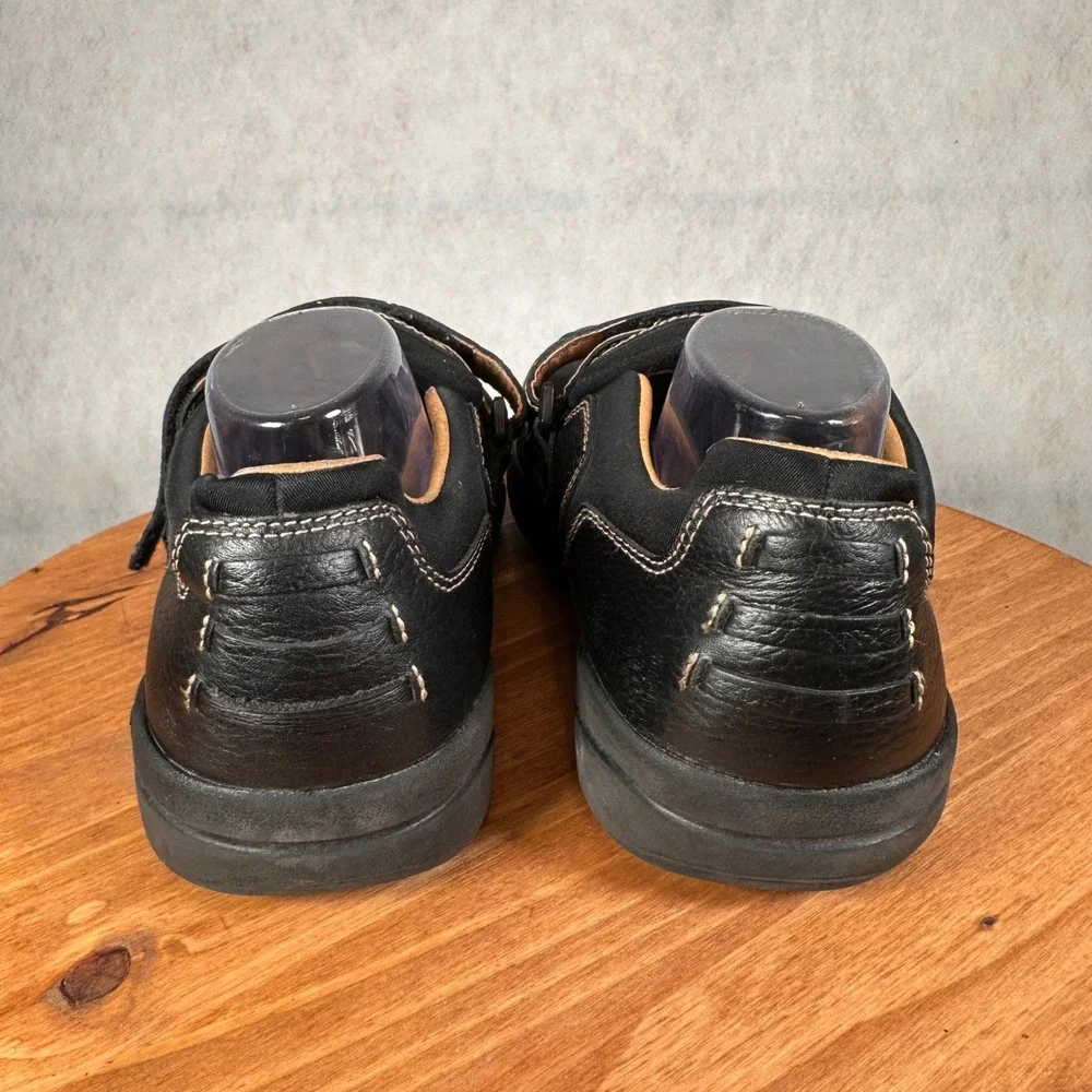 Dr. Comfort Douglas Loafers Mens 12W Black Good Leather Lycra Strap 6610